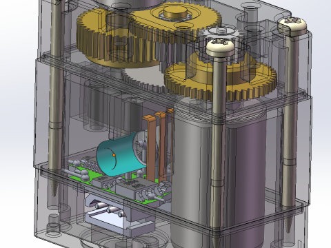 Digitales Lenkgetriebe SolidWorks 3D 3D Modell