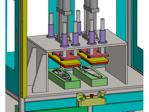Штампування деталей, виготовлених під тиском, SolidWorks 3D 3D Модель