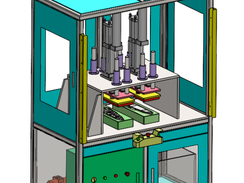 Штампування деталей, виготовлених під тиском, SolidWorks 3D 3D Модель
