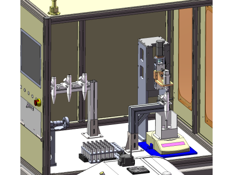 Laborautomatisierungsausrüstung – Festphasenextraktion – Heizzentrifugation – automatische Titration – Cl 3D Modell