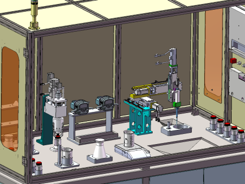 Laborautomatisierungsausrüstung – Festphasenextraktion – Heizzentrifugation – automatische Titration – Cl 3D Modell