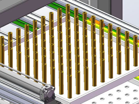 Chaîne d'assemblage de tiges SolidWorks modèle 3D Modèle 3D