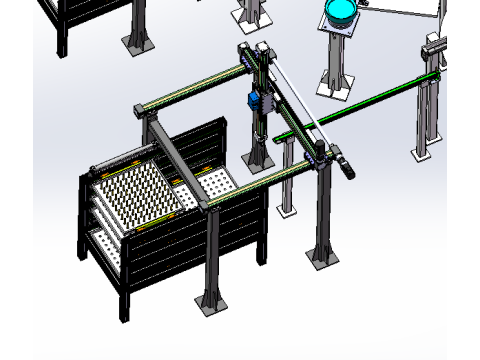 Chaîne d'assemblage de tiges SolidWorks modèle 3D Modèle 3D