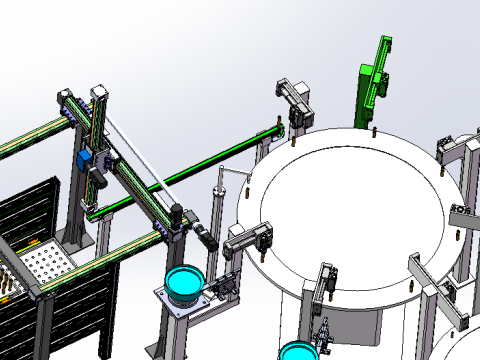 Chaîne d'assemblage de tiges SolidWorks modèle 3D Modèle 3D