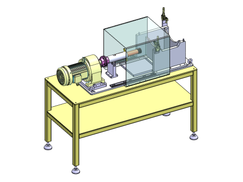 Passo del banco prova di coppia Modello 3D