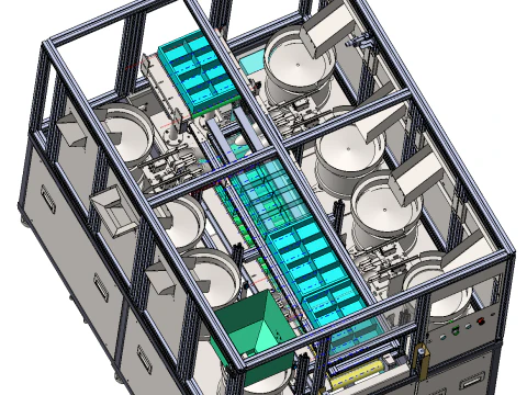 진동판 이송 장치 SolidWorks 3D 3D 모델