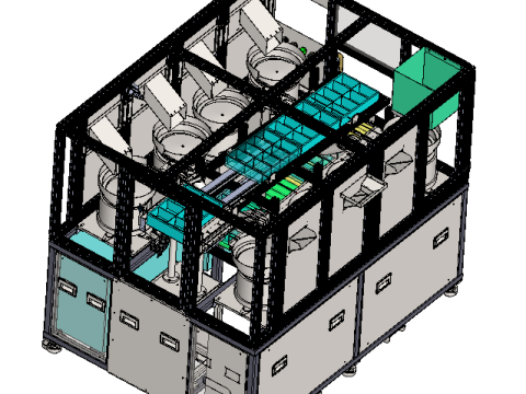 Vibrationsplatten-Zuführanlage SolidWorks 3D 3D Modell
