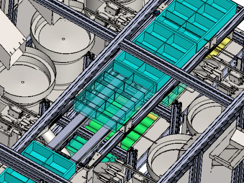 진동판 이송 장치 SolidWorks 3D 3D 모델