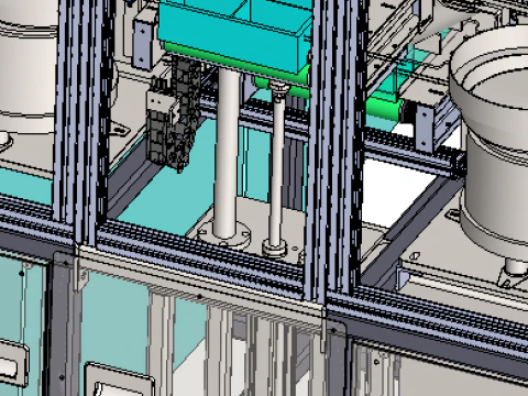 진동판 이송 장치 SolidWorks 3D 3D 모델