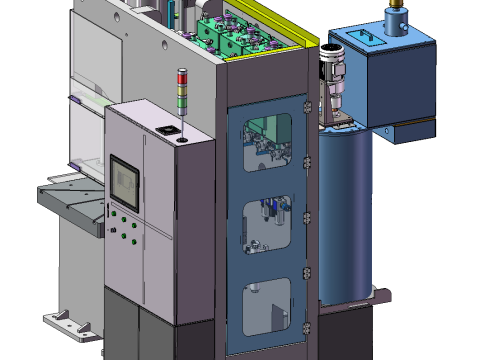 25 톤 왁스 프레스 기계 금형 헤드 기계 단계 3D 모델