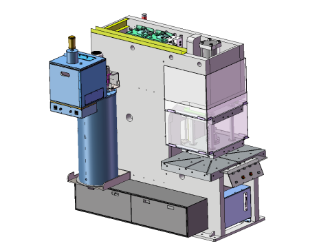 25 톤 왁스 프레스 기계 금형 헤드 기계 단계 3D 모델