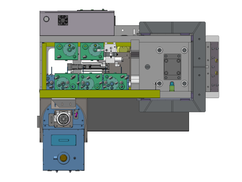 25 톤 왁스 프레스 기계 금형 헤드 기계 단계 3D 모델