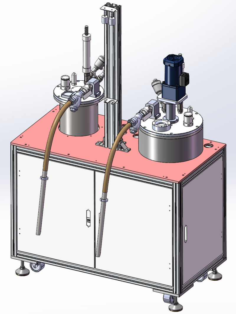 胶粘机真空胶桶送胶装置SolidWorks 3D 3D 模型 .c4d .max .obj .3ds .fbx .stl .blend 
