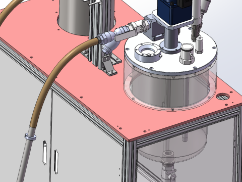 胶粘机真空胶桶送胶装置SolidWorks 3D 3D 模型