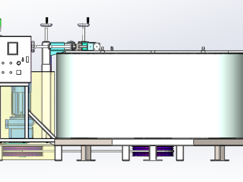Mischstufe für Klebstoffaufschlämmung 3D Modell
