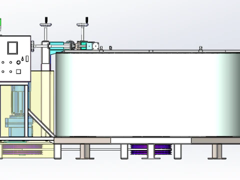 Adhesive slurry mixer step 3D Model
