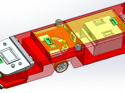 Скрытая тяга AGV в одну сторону, редактируемая SolidWorks 3D Модель