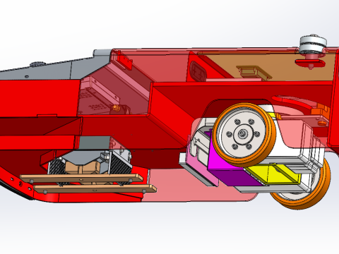 AGV одностороннє приховане зчеплення з можливістю редагування SolidWorks 3D Модель