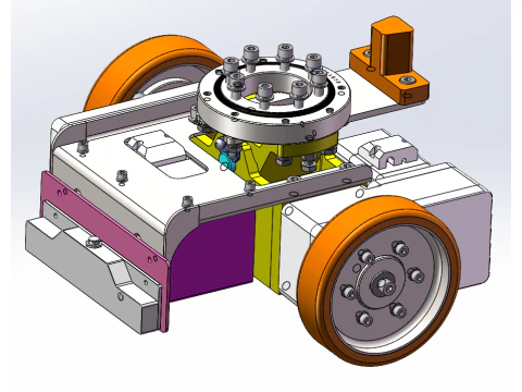 Скрытая тяга AGV в одну сторону, редактируемая SolidWorks 3D Модель