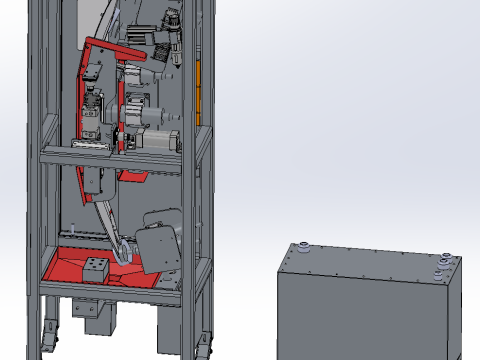 Автоматизированная полировальная станция SolidWorks редактируемая 3D Модель