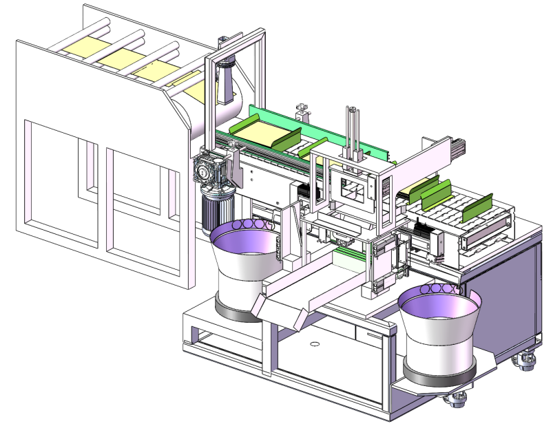 Automatische Faltpapiertüte, die Gummibandausrüstung abdeckt. SolidWorks bearbeitbar. Automatisches Faltpapier 3D Modell .c4d .max .obj .3ds .fbx .stl .blend 