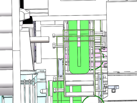 Automatische Faltpapiertüte, die Gummibandausrüstung abdeckt. SolidWorks bearbeitbar. Automatisches Faltpapier 3D Modell