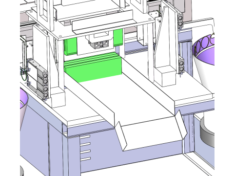 Automatische Faltpapiertüte, die Gummibandausrüstung abdeckt. SolidWorks bearbeitbar. Automatisches Faltpapier 3D Modell