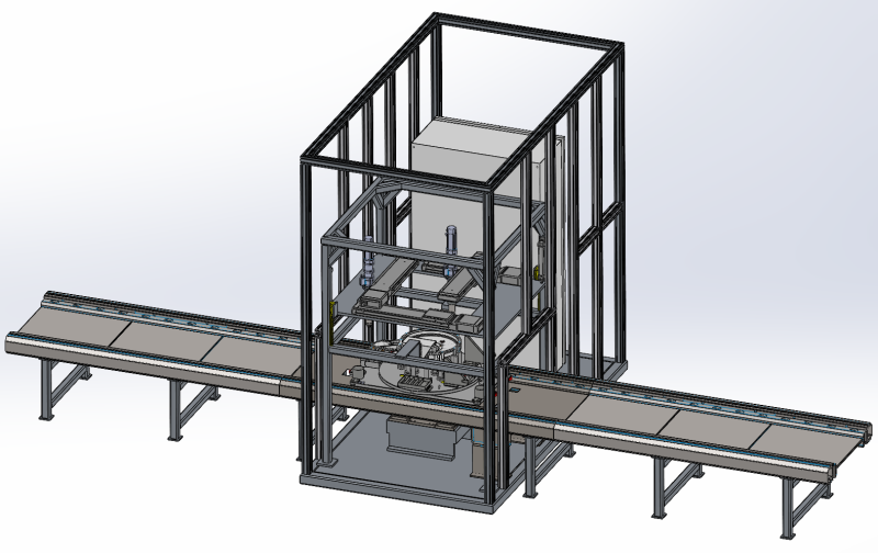 Aperto automático de linhas transportadoras SolidWorks editável Modelo 3D .c4d .max .obj .3ds .fbx .stl .blend 