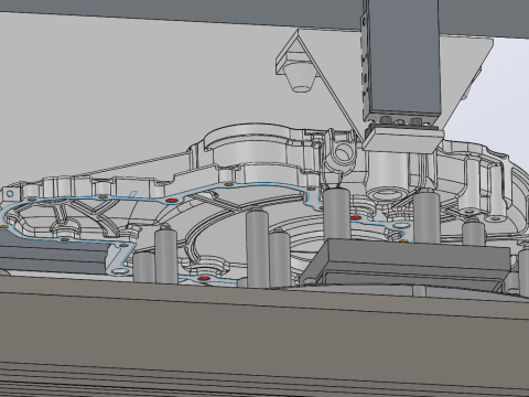 Aperto automático de linhas transportadoras SolidWorks editável Modelo 3D