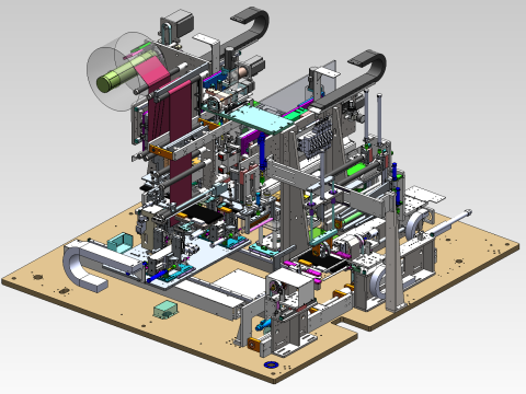 Automatische PVC-Folienwickelmaschine SolidWorks bearbeitbar 3D Modell