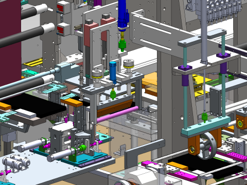 Automatische PVC-Folienwickelmaschine SolidWorks bearbeitbar 3D Modell