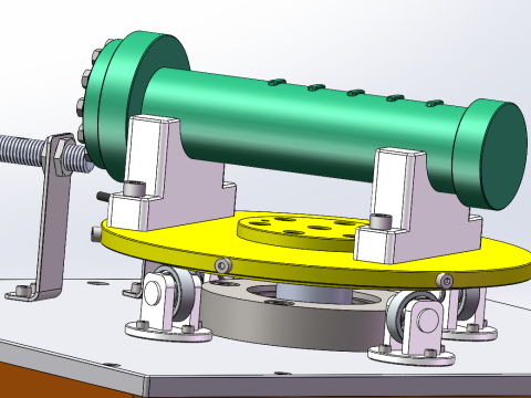 Équipement de mécanisme de plate-forme rotative SolidWorks modifiable Modèle 3D