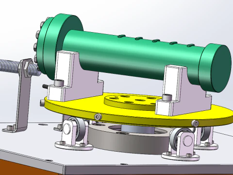 Rotating platform mechanism equipment SolidWorks editable 3D Model