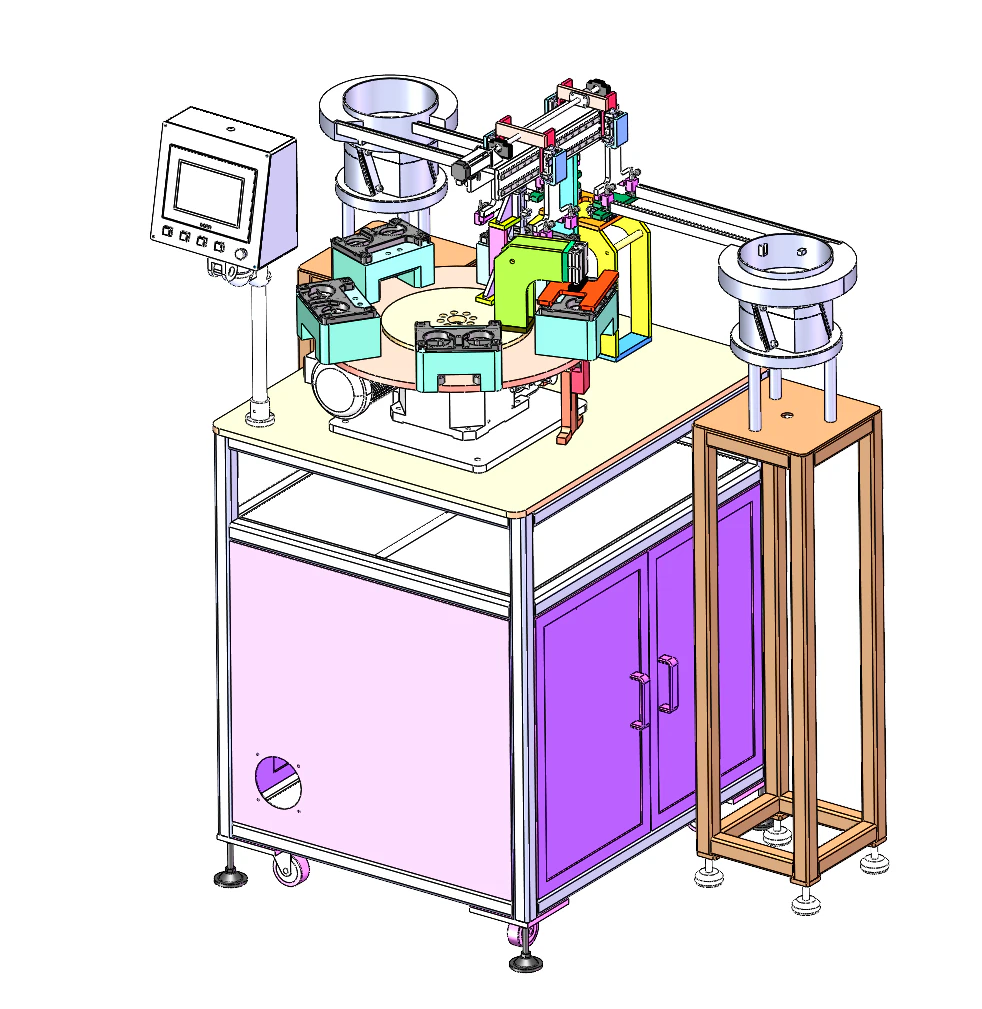 Soft rubber foot assembly automatic machine step 3D Model .c4d .max .obj .3ds .fbx .stl .blend 