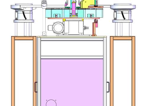Шаг автоматической машины в сборе с мягкими резиновыми ножками 3D Модель