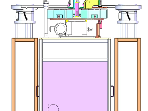 Soft rubber foot assembly automatic machine step 3D Model
