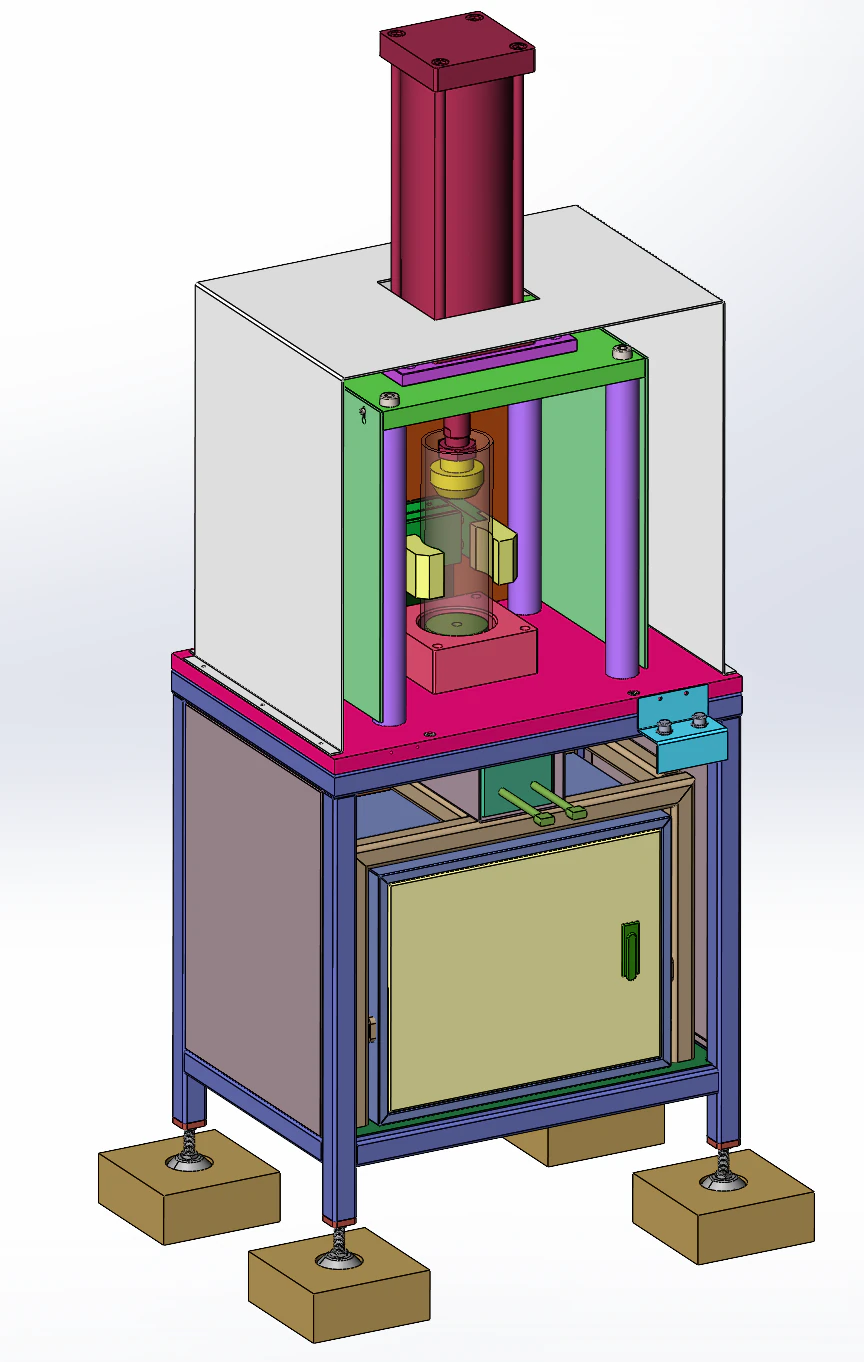 SolidWorks editable based on bonded product stamping system 3D Model .c4d .max .obj .3ds .fbx .stl .blend 