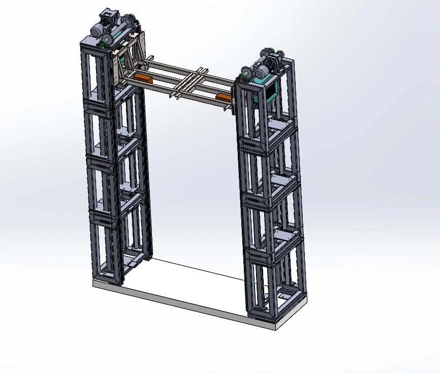 Large lift step 3D Model .c4d .max .obj .3ds .fbx .stl .blend 