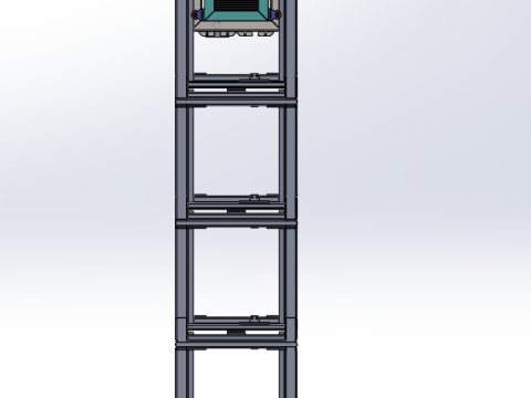 Große Hubstufe 3D Modell