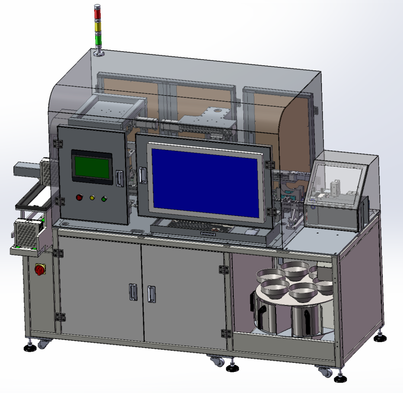 Lamp bead AOI dual camera detection equipment SolidWorks 3D 3D Model .c4d .max .obj .3ds .fbx .stl .blend