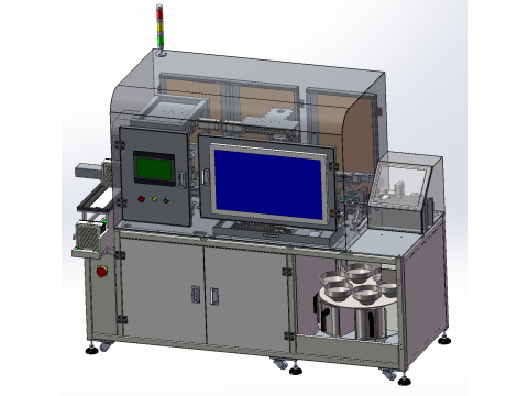 Lampenperlen-AOI-Dual-Kamera-Erkennungsausrüstung SolidWorks 3D 3D Modell