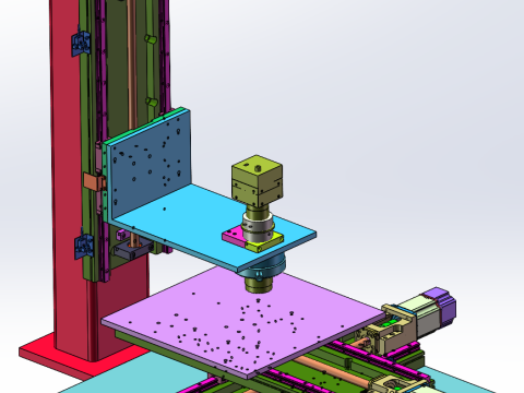 Plattform zur Erkennung von Metalloberflächenfehlern SolidWorks 3D 3D Modell