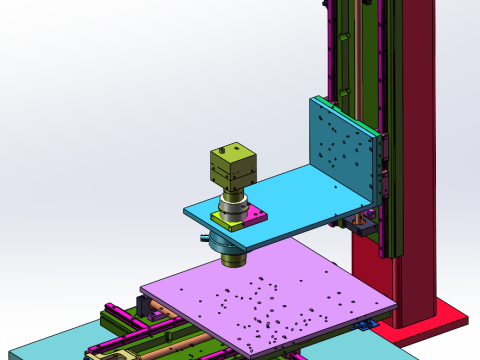 金属表面缺陷检测平台SolidWorks 3D 3D 模型