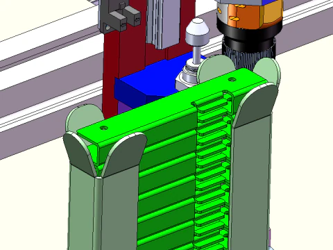 Rivet lock screw connection scheme SolidWorks editable 3D Model
