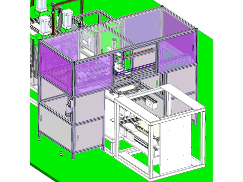 Rivet lock screw connection scheme SolidWorks editable 3D Model