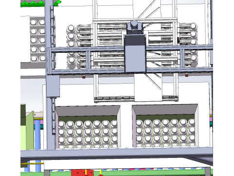 Milk bottle paper box automatic packaging line equipment SolidWorks 3D 3D Model