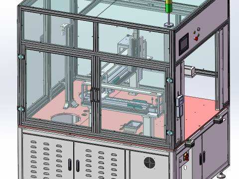 Machine de revêtement de colle à trois axes SolidWorks modifiable Modèle 3D