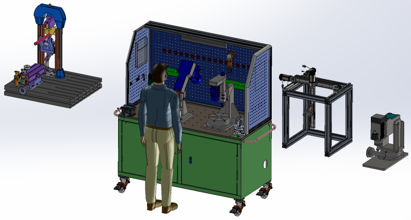 Onarım iş istasyonu SolidWorks düzenlenebilir 3D Model .c4d .max .obj .3ds .fbx .stl .blend