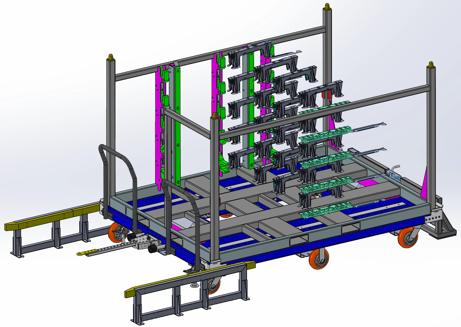 Car positioning device SolidWorks editable 3D Model .c4d .max .obj .3ds .fbx .stl .blend 