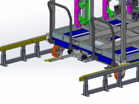 Устройство позиционирования автомобиля SolidWorks, редактируемое 3D Модель
